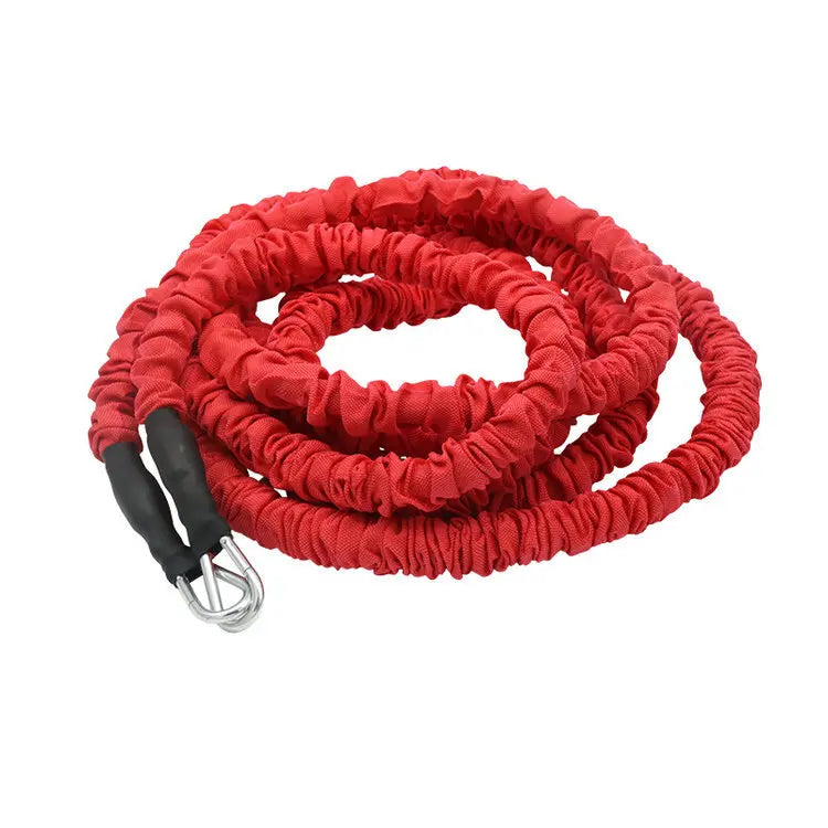 Double Resistance Training Rope Elastic Band for Track and Field Running, Explosive Power, Jumping & Physical Fitness Training