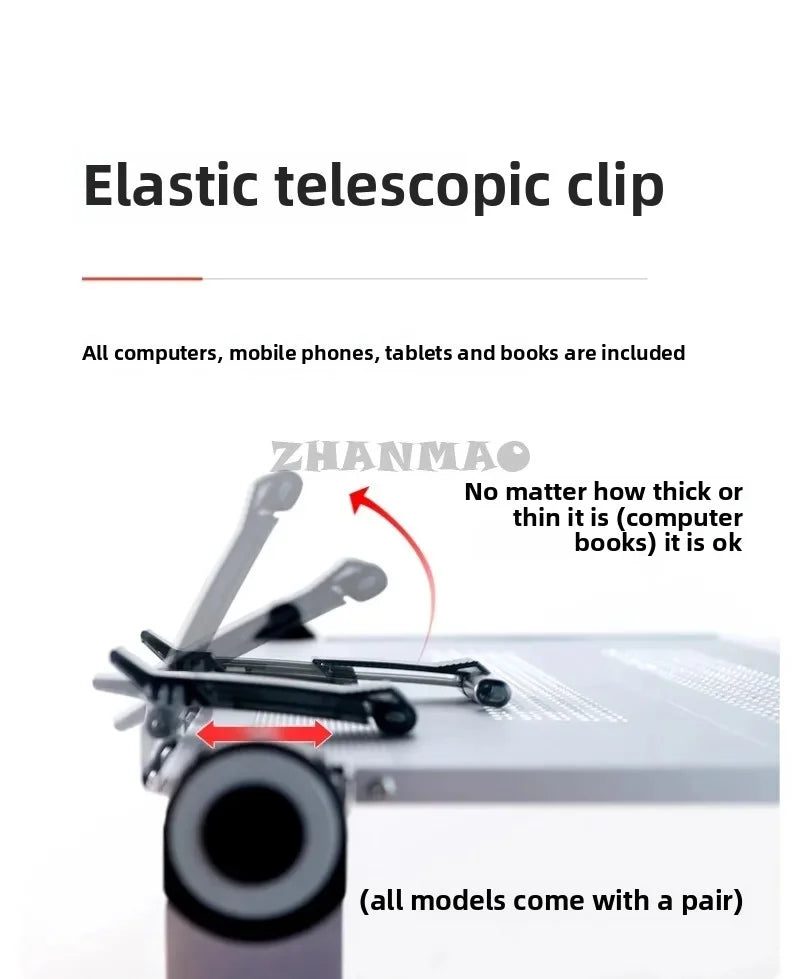 Laptop desk, foldable tablet stand, adjustable and movable