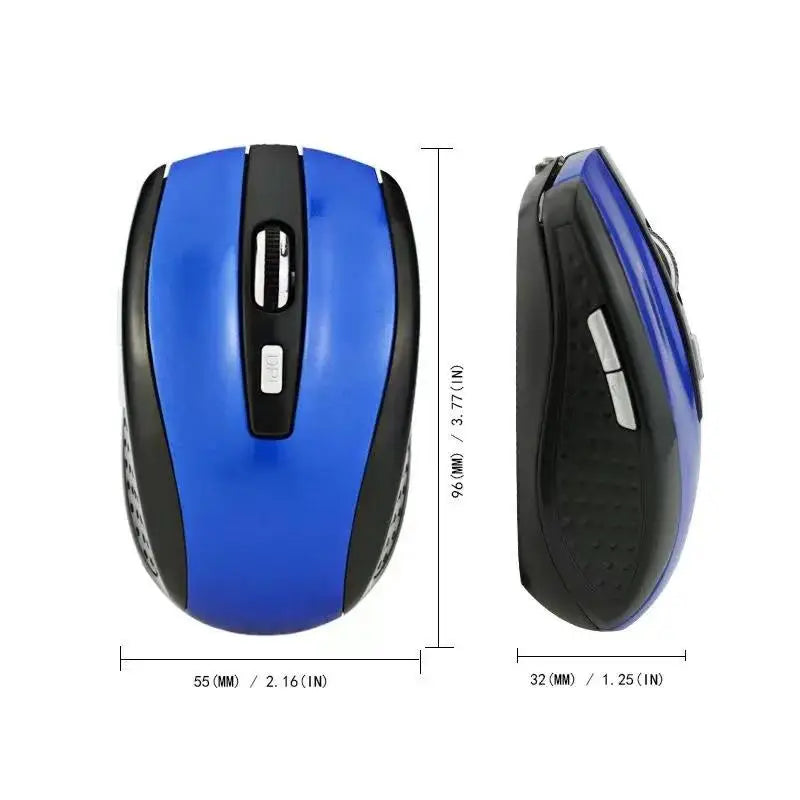 Wireless Mouse Silent Mouse 2.4G Portable Mobile Optical Office Mouse Adjustable 800/1200/1600 DPI For Notebook Laptops Computer