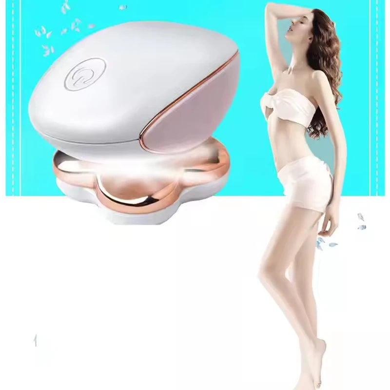 4-head electric USB charging hair removal device for women, no pain marks all over the thighs, compact shaving device