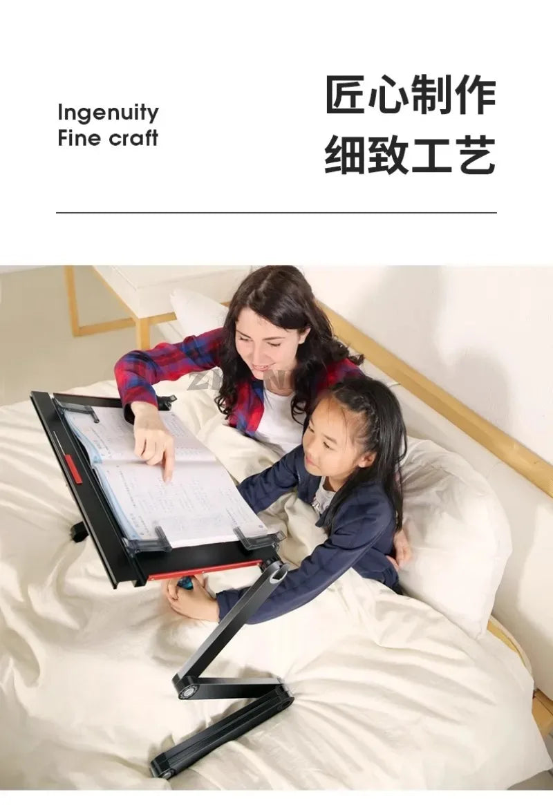 Laptop desk, foldable tablet stand, adjustable and movable