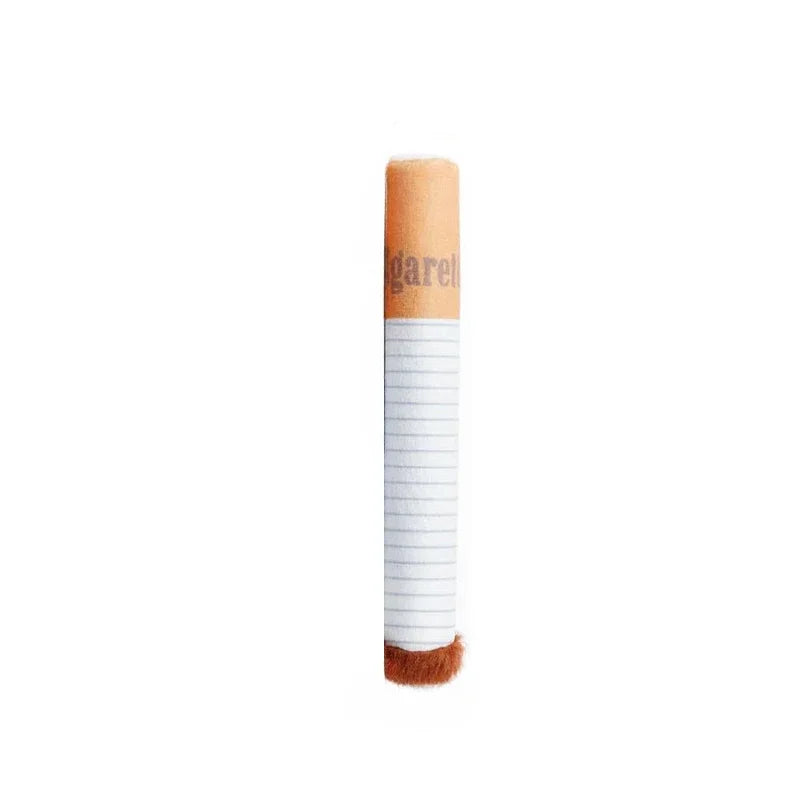 1set Cigarettes with Boxes Pet Vocalizations Durable Chew Toys Plush Toys Dogs Throwing Dolls Pet Supplies Gifts