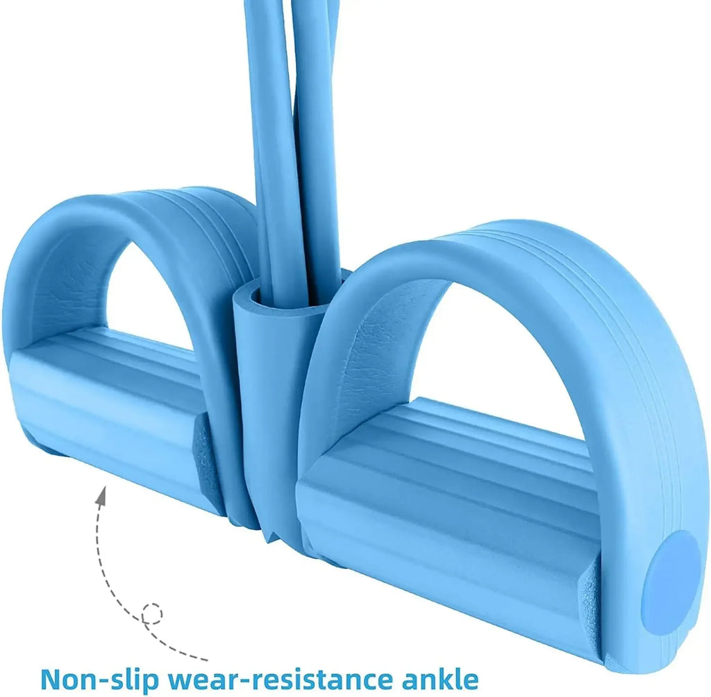 4/6 Level Resistance Band Elastic Bands with Non Slip Handles for Home Fitness Abdominal Muscle Training Yoga Pilates Workout