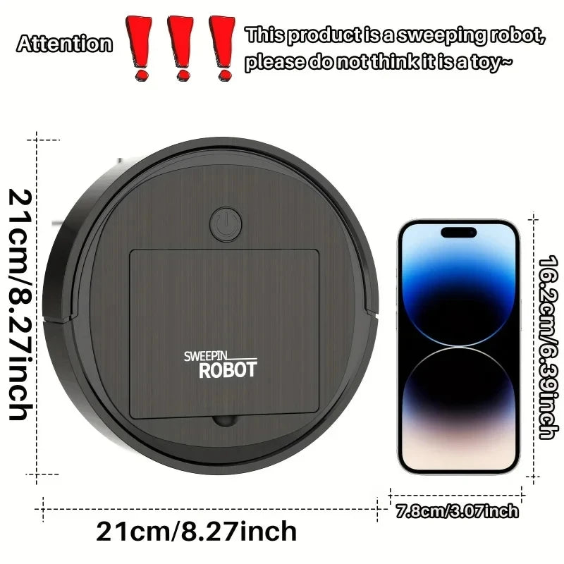 3-in-1 Smart Sweep Robot 4000pa Suction Power Fully Automatic Home Cleaning Machine USB Charge Smart Vacuum Cleaner