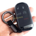 For Jeep Grand Cherokee Renegade Compass Dodge Charger Challenger Dart Chrysler Fiat 500X Black Transparent Key Fob Case Cover