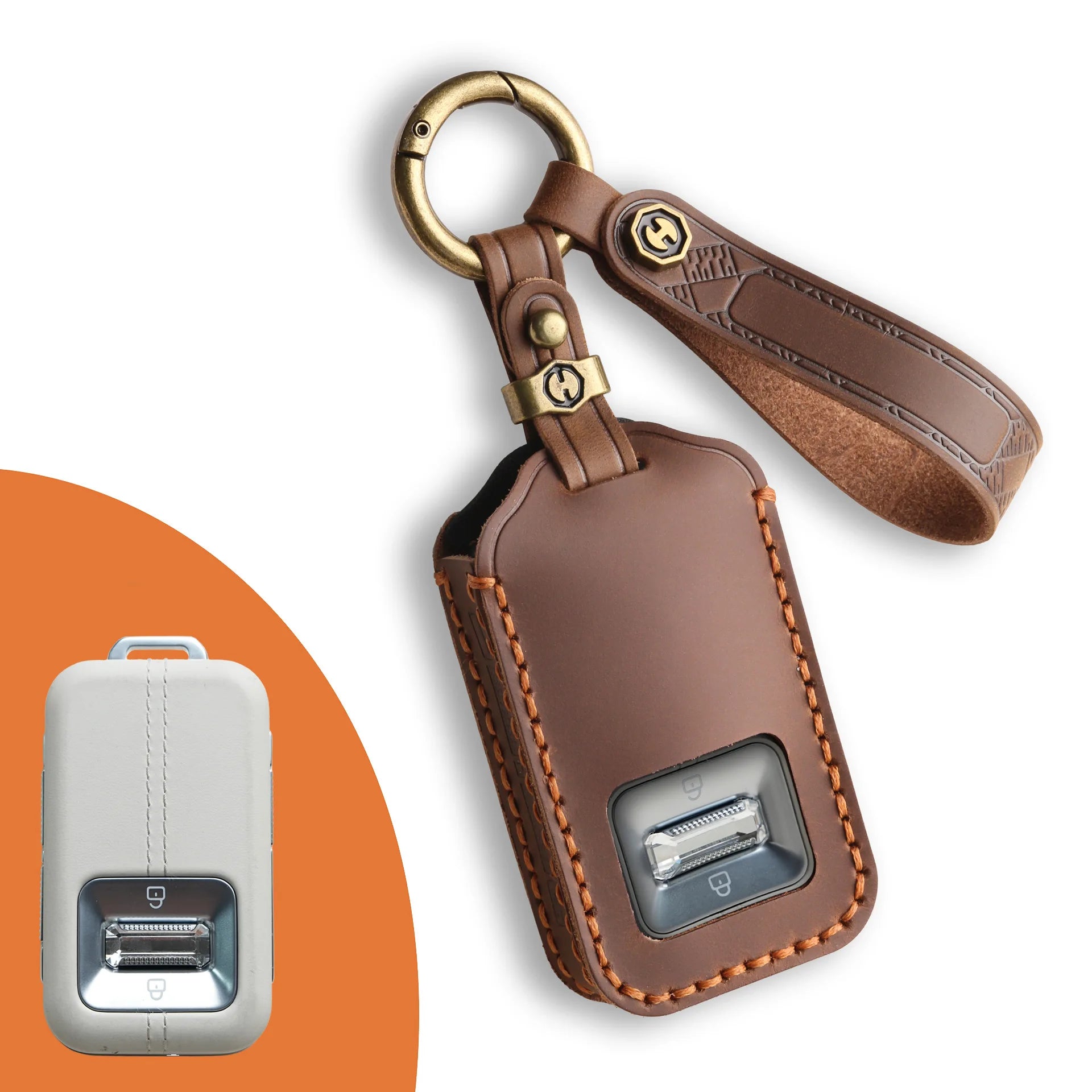For Geely ZEEKR 9X 2025 2026 Key Fob Cover Full Coverage Car Key Case Protective Case Shell Car Keychain Interior Accessories