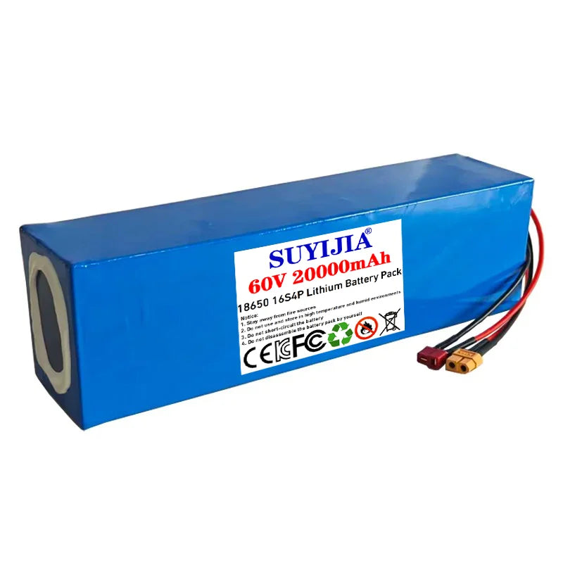 Air fast transportation 60V New Full Capacity Power 18650 Lithium Battery 20ah Lithium Battery Pack 16S4P Suitable for 250-2000W