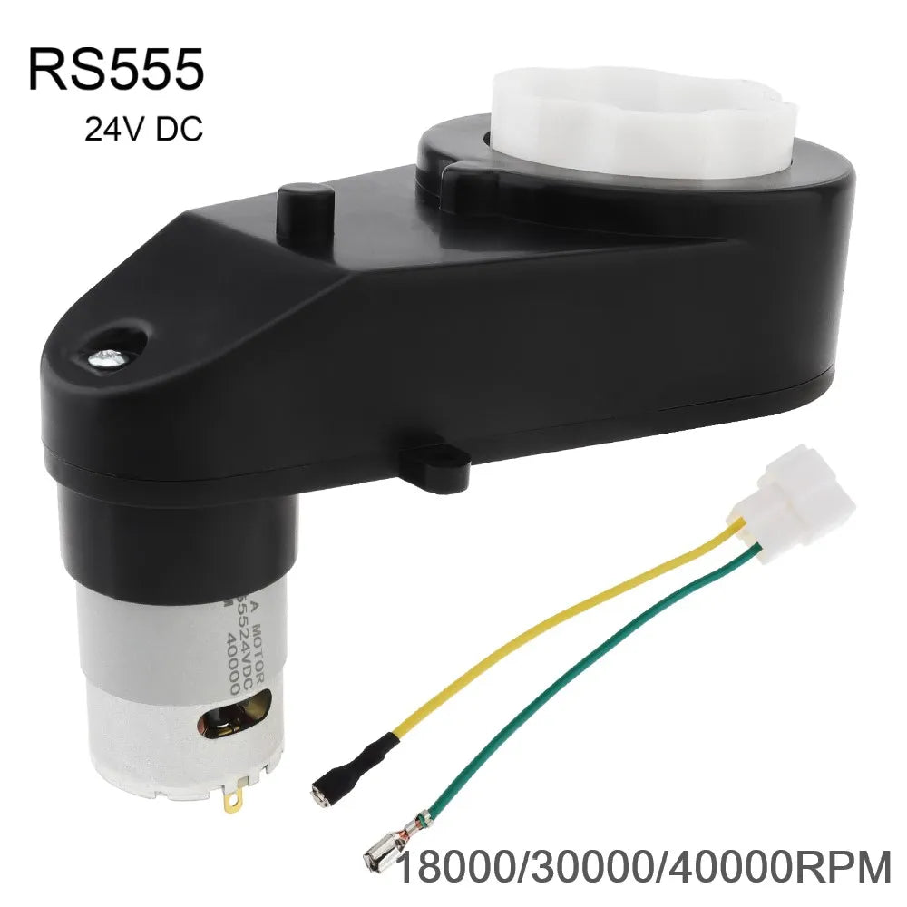 RS555 DC Motor Gearbox 24V Kids Toy Car Wheels Electric Motor High Speed Brushed Motor for Remote Control Toy Car