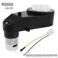 RS555 DC Motor Gearbox 24V Kids Toy Car Wheels Electric Motor High Speed Brushed Motor for Remote Control Toy Car