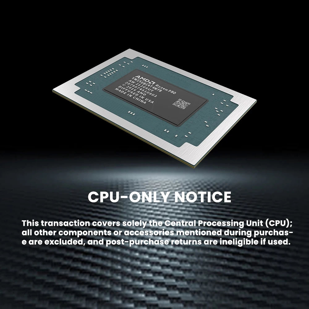 AMD R5 PRO 2500U Ryzen 5 PRO 2500U Processor 3.6GHz 4-Core 8-Thread 4MB Game Cache 14NM TDP 15W FP5 Gaming CPU YM250BC4T4MFB