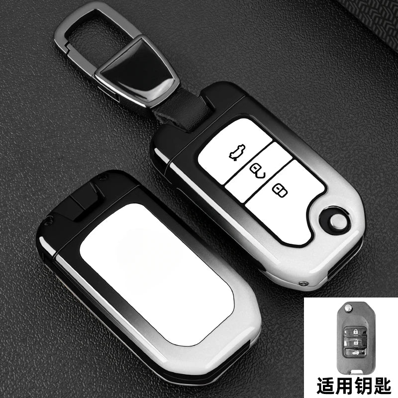 Car Key Fob Pocket Cover Case For Honda Civic CR-V HR-V Accord Jade Crider Odyssey 2015- 2018 Remote Protector Accessories