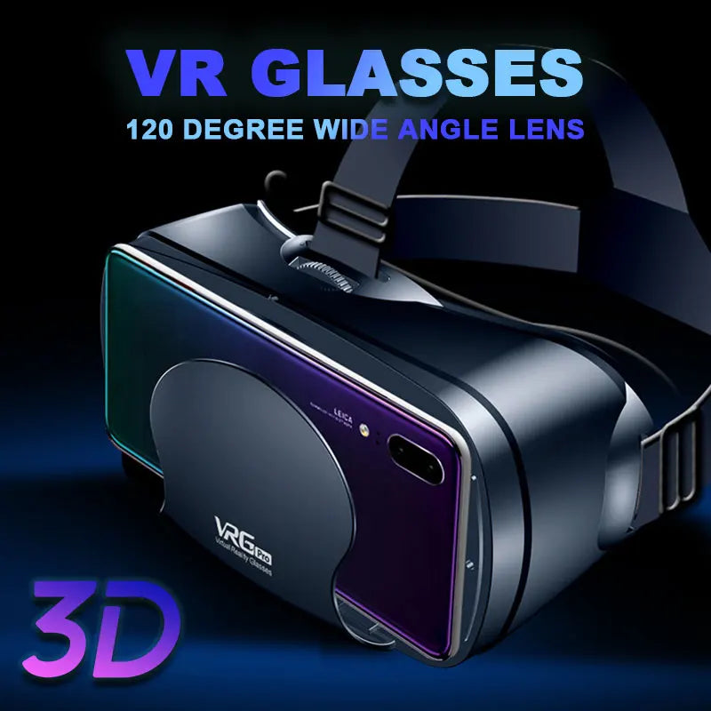 VRG Pro Viar VR Glasses 3D Virtual Reality Headset Helmet Goggles Device Lenses For Smartphone Phone Smart Hedset Gogle Children