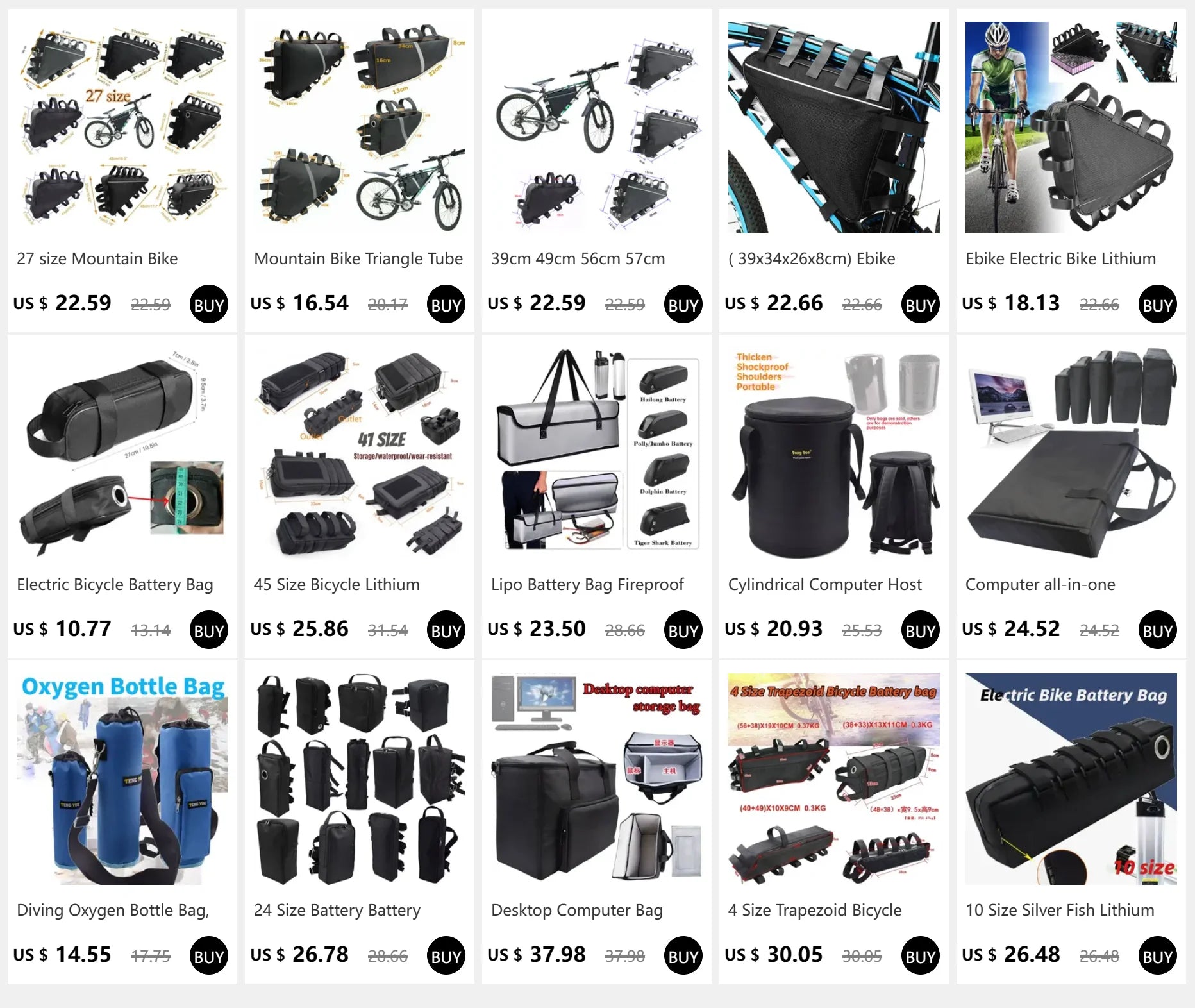 Desktop Computer Bag Micro Host Case Protective Case Monitor Screen Storage, Keyboard Thickened Waterproof Bag