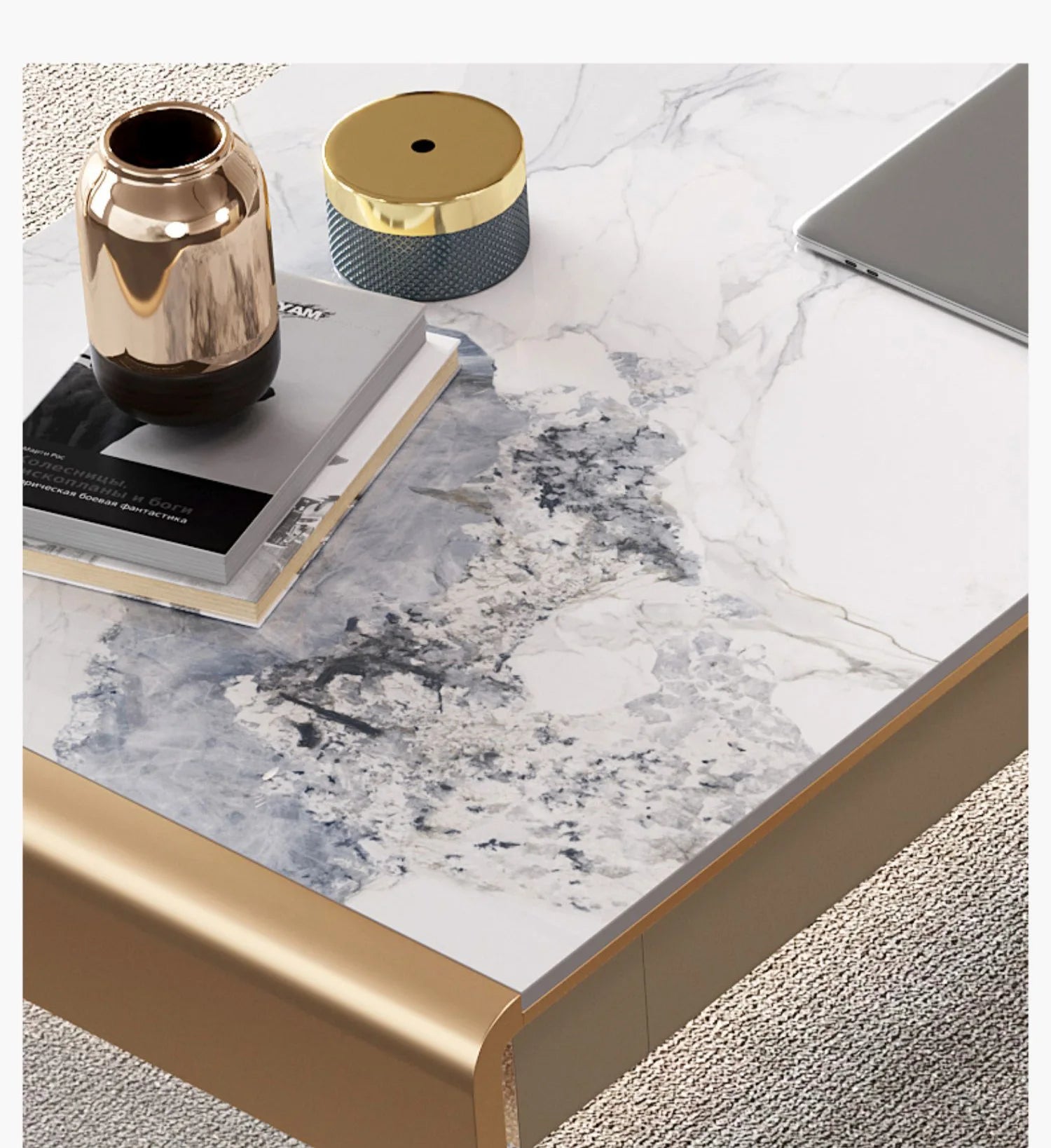 Modern Simple Stone Writing Desk Home Study Acrylic Desk Senior Light Luxury Computer Writing Desk