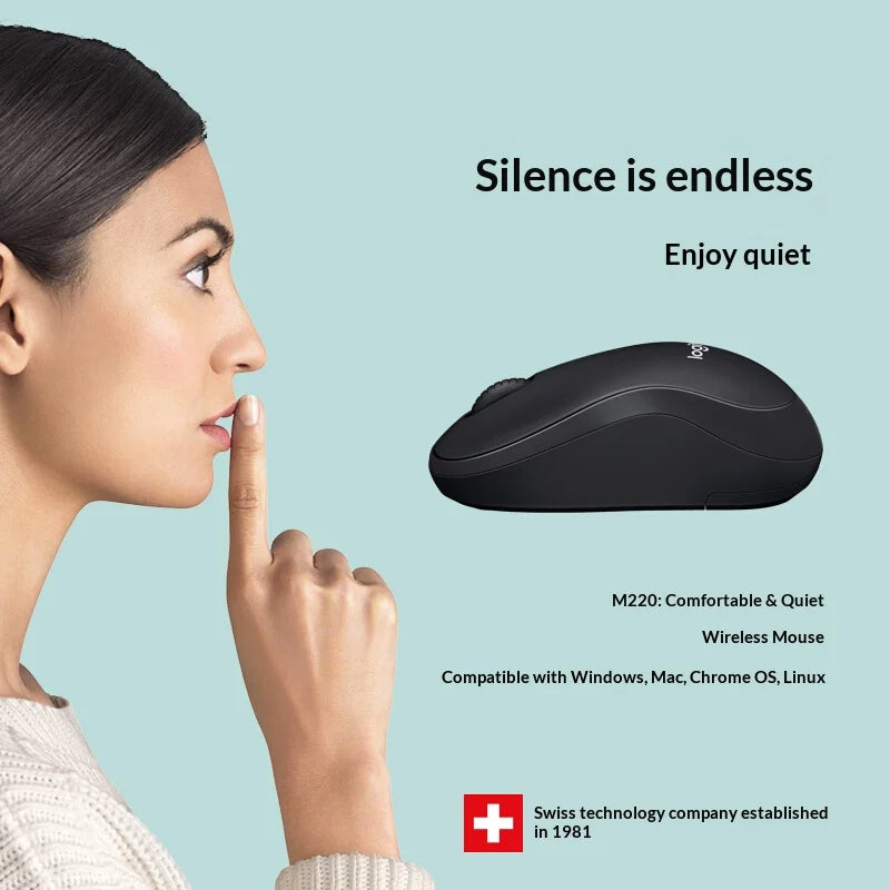 M220 Wireless Portable Mouse On-the-Go Essential Business Trip