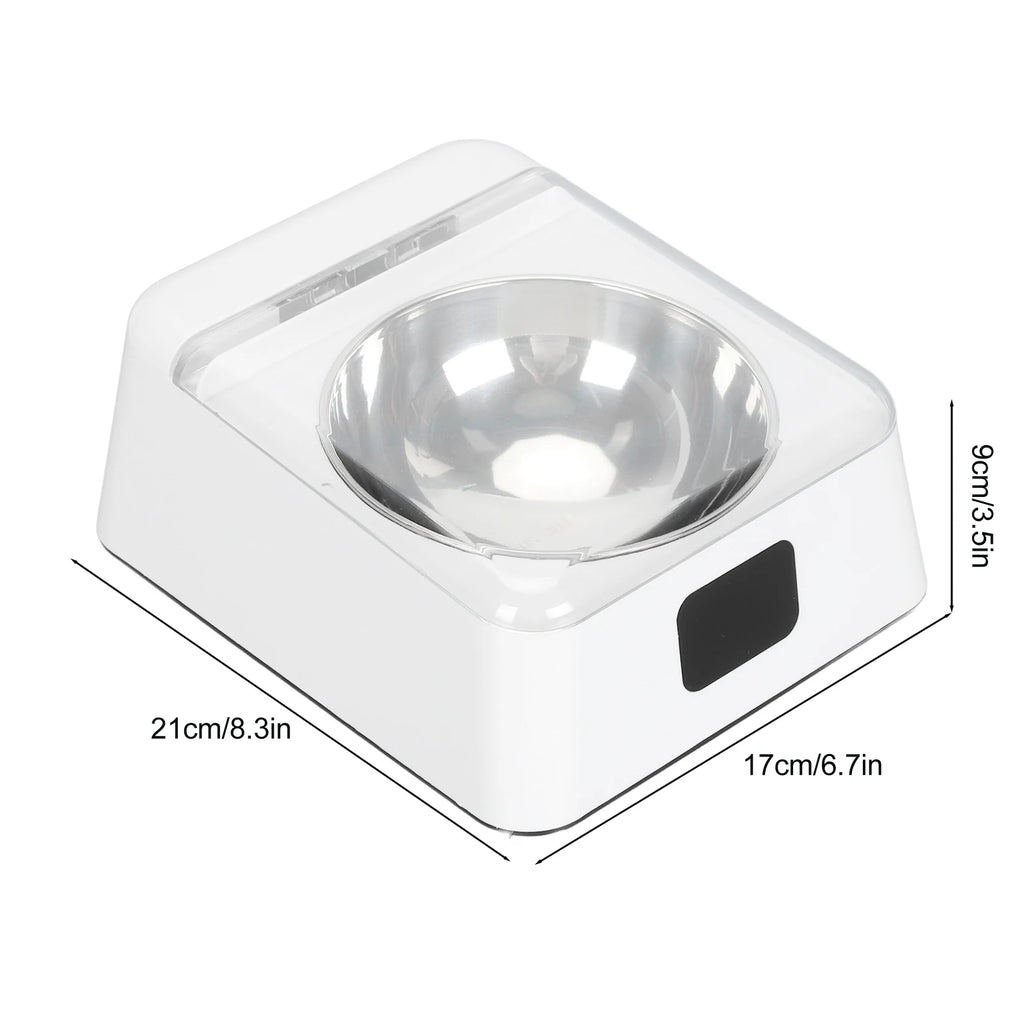 Automatic Cat Feeder with Infrared Sensor Cover Removable Bowl Battery Powered Intelligent Automatic Opening Lid Dog Feeder