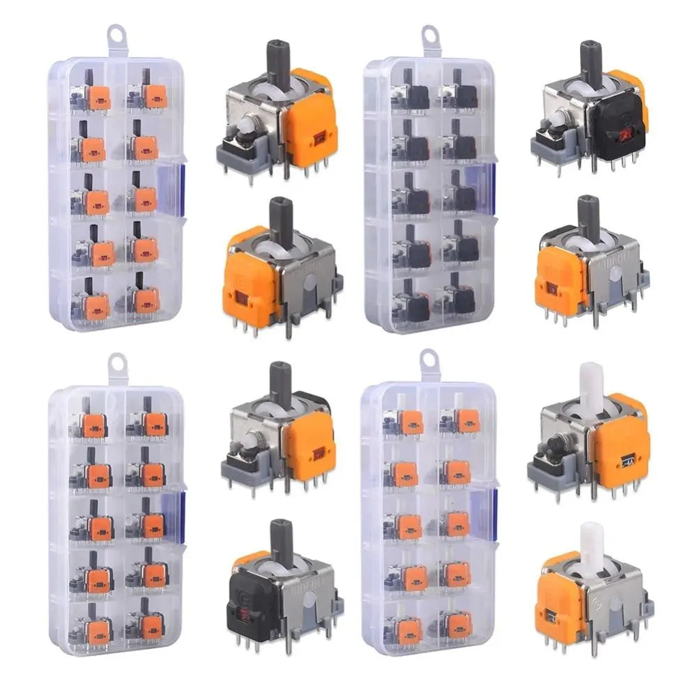 10PCS 3D Analog Sensor Hall Effect Joystick for Playstation 5 Game Controller Thumb Stick for PS5/PS4/Xbox/Switch Pro