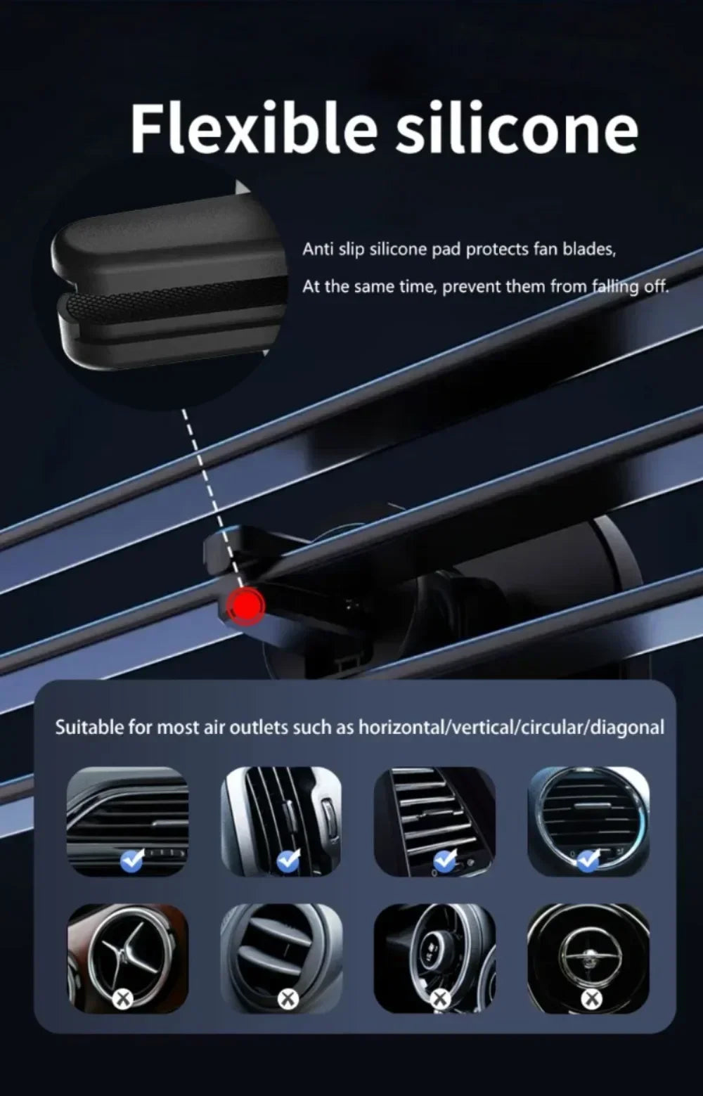 MagSafe Car Wireless Charger 30W - Air Vent Clip Phone Holder - Stable Grip For iPhone 13-17 Pro Max & Fast Charging Stand