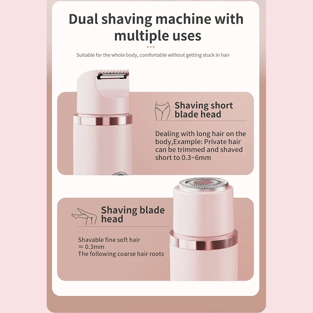 Electric hair trimmer for women 2-in-1 Electric razor Body hair trimming tools Hair removal tools Body shaver