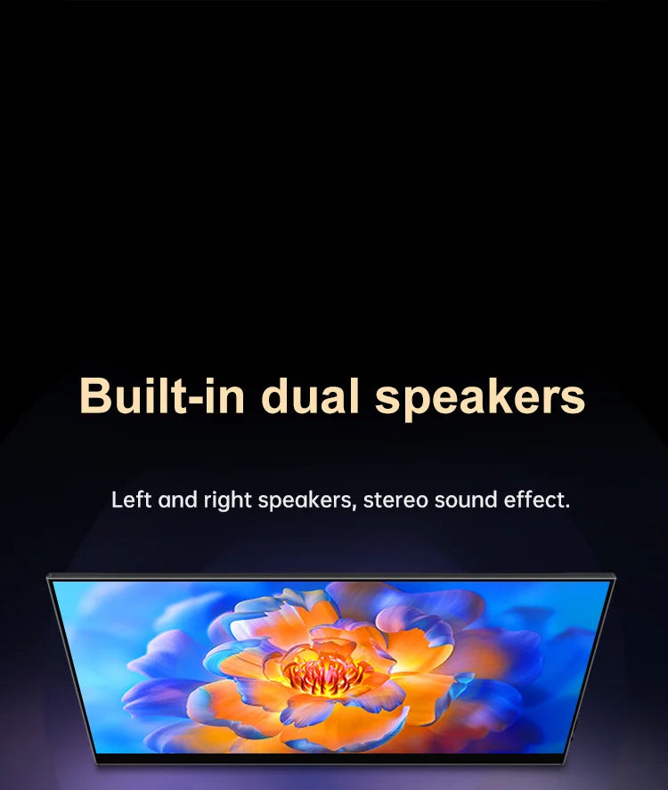 15.6inch 4K OLED Touch Screen Portable Monitor 500Nit USB-C HDMI-Compatible External 16:10 Gaming Display for Xbox Switch Laptop