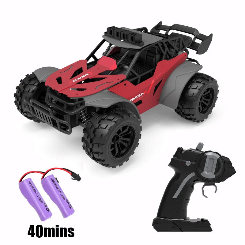 2.4G High Speed RC Racing Car 20KM/H Off Road Truck With LED Light Simulation Climbing Remote Control Vehicle Electric Kids Toys