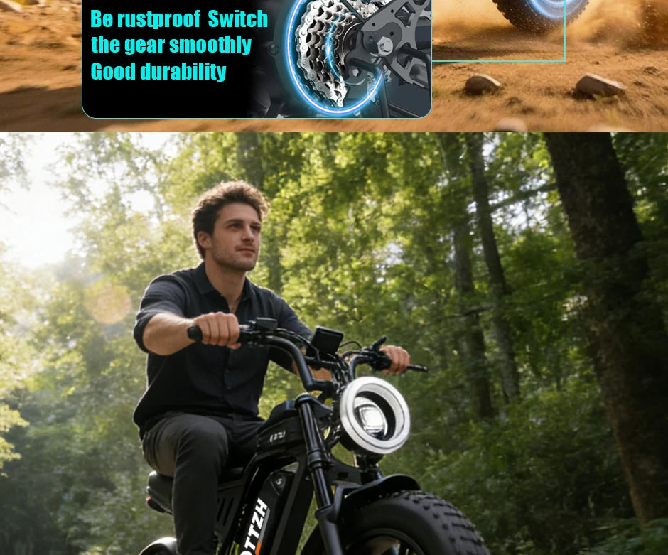 4000W motor F6S off-road electric bicycle is suitable for adults to use The single-person configuration is for mountain biking