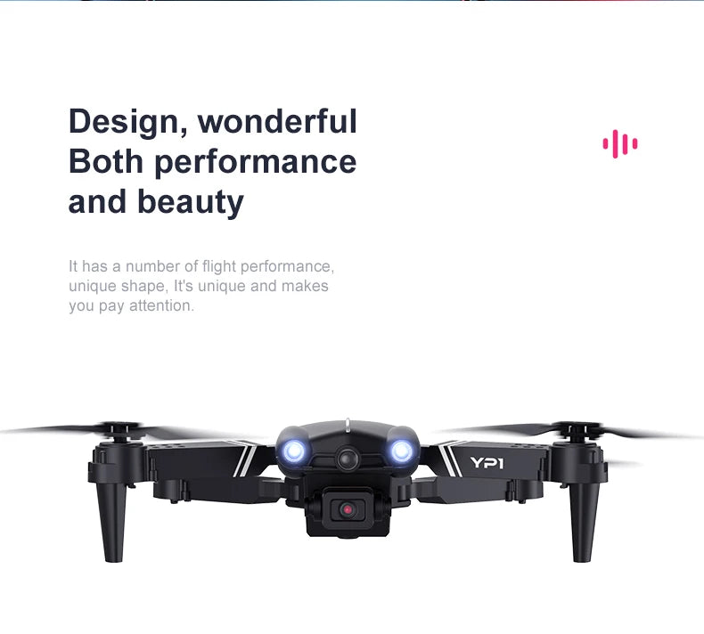 2026 New YP1 Camera Drone with Mobile App Control HD Aerial Photography 360° Adjustable Camera Stable Optical Flow