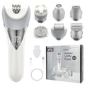 7in1 Electric Hair Removal for Women Bikini Trimmer Razor Massager Foot Callus Remover Waterproof Body Epilator Facial Razor