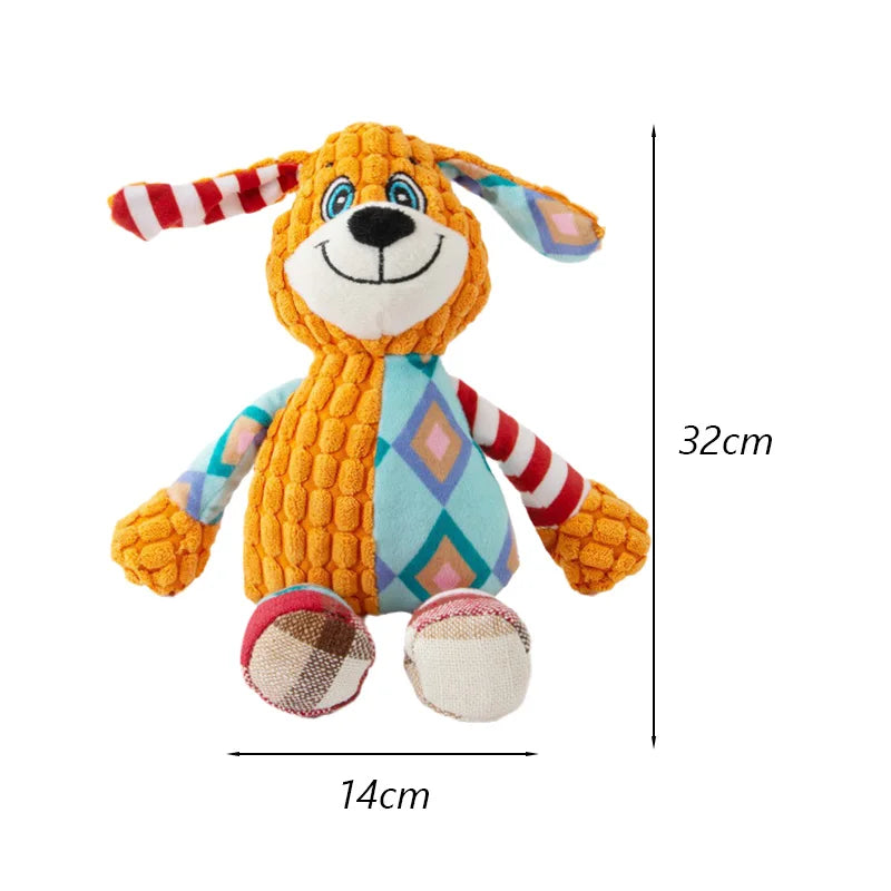Cute Animals Plush Pet Toys for Small Dogs Squeaky Puppy Dog Chew Toy Clean Teeth mascotas Accessories Stuffed Shih Tzu Products