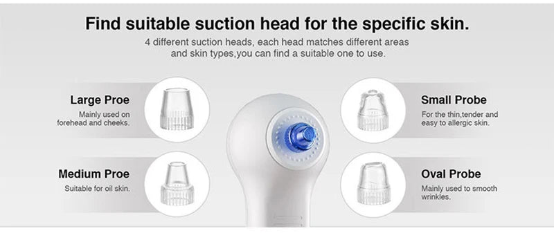 2025 NEW Facial cleansing brush multifunctional double-sided vacuum blackhead remover facial Pore cleansing skincare machine