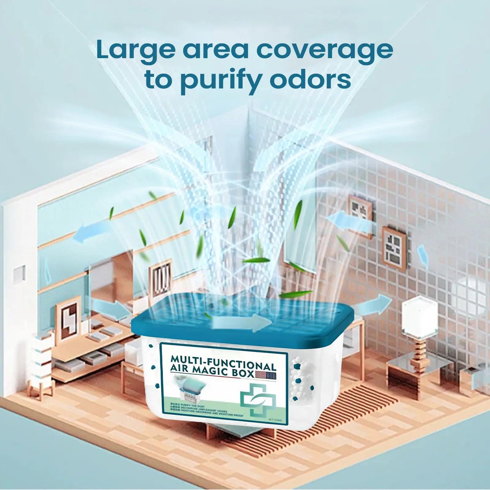 Air Purifier Airs Magics Box Multi Functional Indoor Air Purification Dust Removal Air Freshener Box Strong Suction Dust Remover