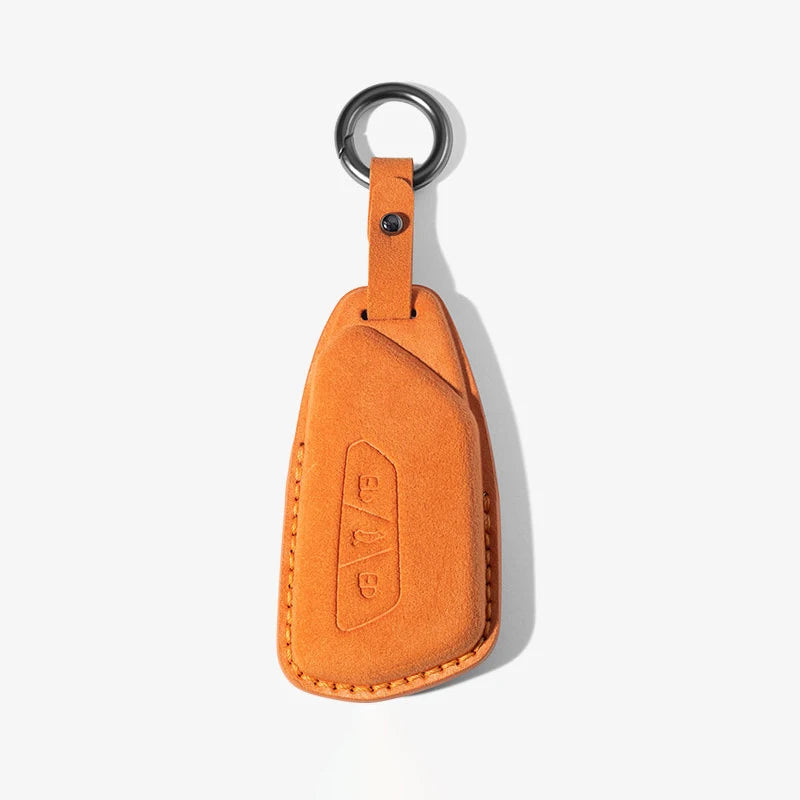 Suede Car Key Case Cover Fob Keychain for VW Volkswagen Golf 7 MK7 Tiguan MK2 for Ateca Leon FR Ibiza Skoda Octavia Kodiaq