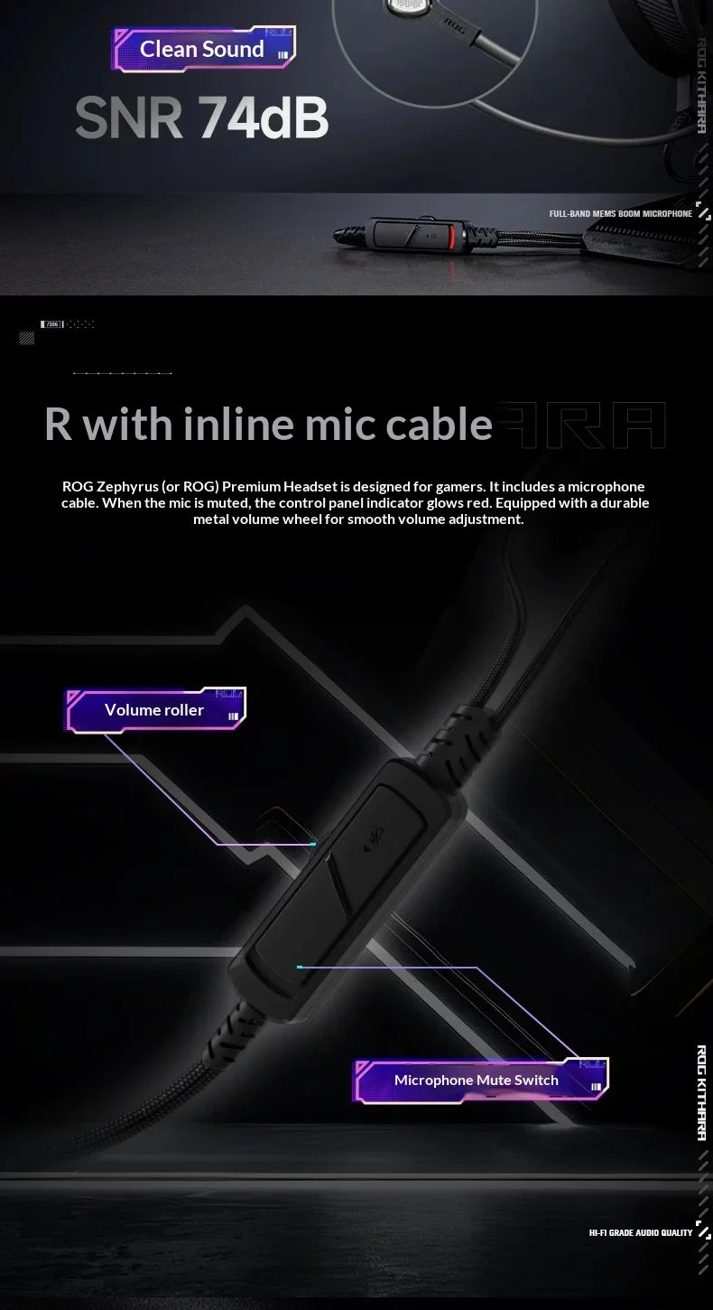 Asus ROG Kithara HIFIMAN Limited Edition Headphones Open Back Over Ear Planar Magnetic Wired Headphones 100mm Diaphragm Unit