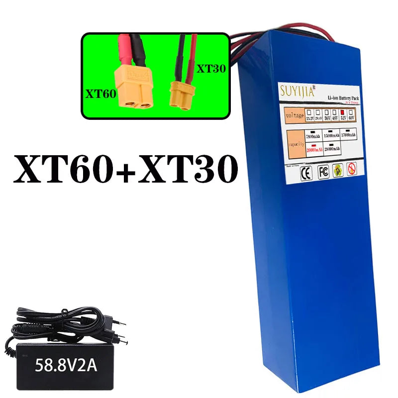 52V 14S4P 20Ah high-capacity21700 lithium-ion battery high-powerdual-port fastcharging suitable for dual-drive electric scooters