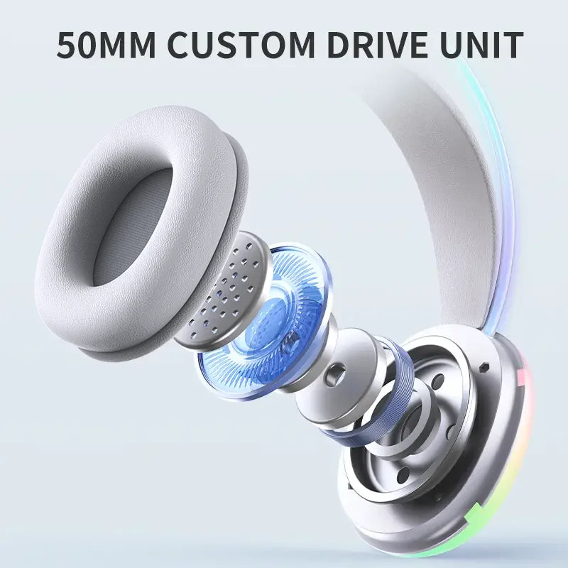 Wired Headset Headphone Earphone Earbuds Gamer Gaming For iPhone Phone PC With Cable Microphone Mic Portable Fone Head Set RGB