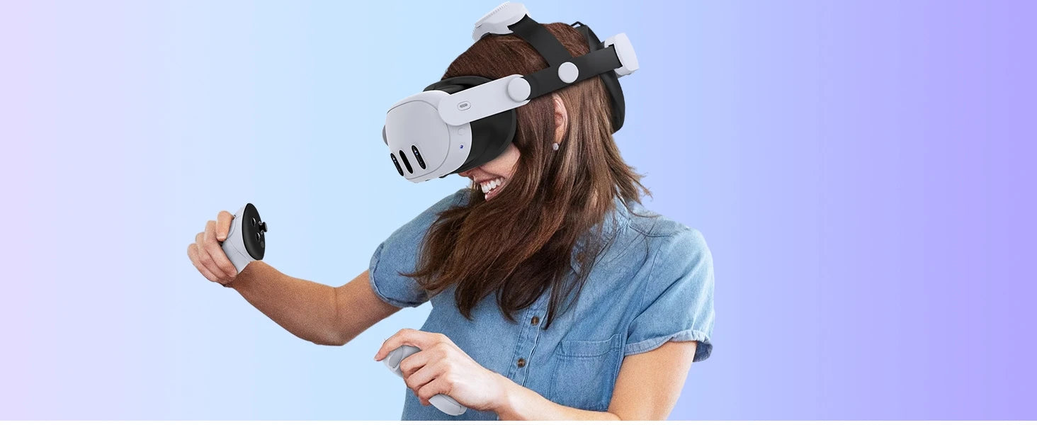 Beboncool Comfort Head Strap for Meta 2/3/3S–Precision-Adjustable Upgrade Headset Strap for VR with Flip Visor & Washable Design