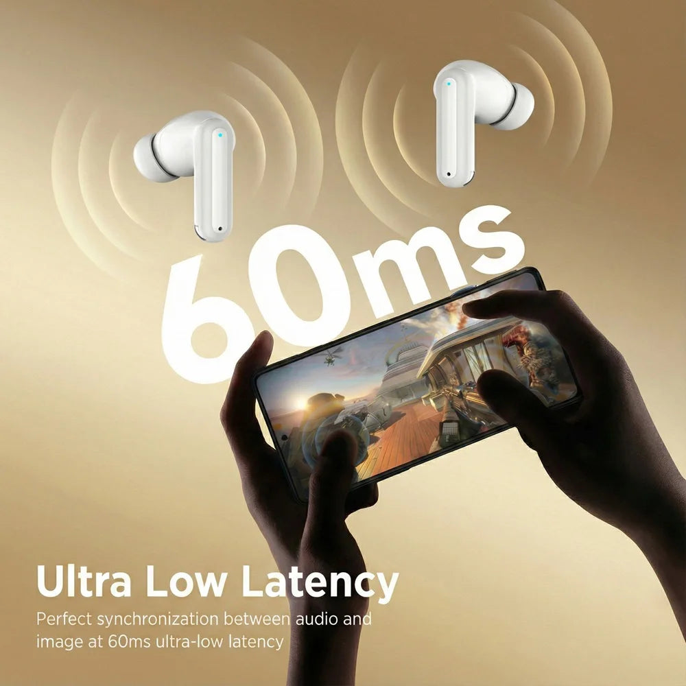 ANC ENC Wireless Earbuds HiFi Stereo Sound Bluetooth 5.4 Gaming Headphones Sport Noise Cancelling Earphones for gym running
