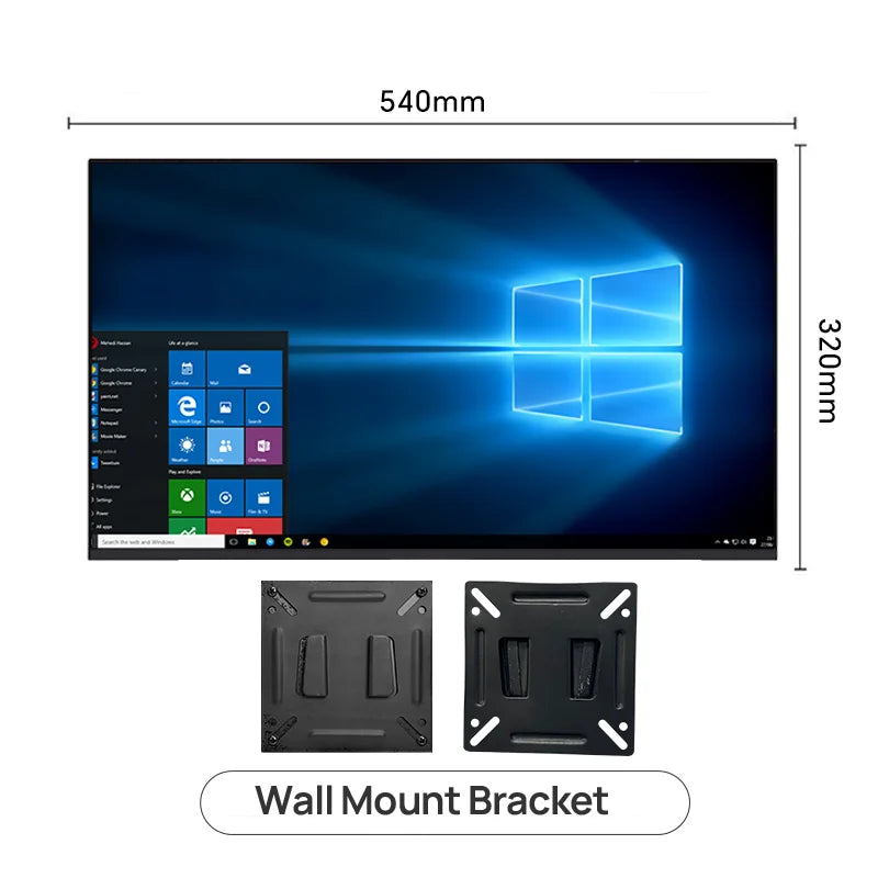 Anmite 24-inch 1080P capacitive touch computer monitor IPS 100% sRGB high color gamut professional desktop ten-point touch scree
