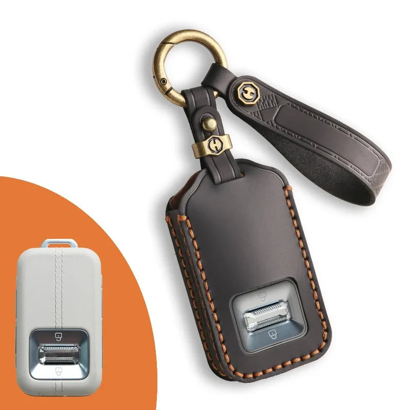 For Geely ZEEKR 9X 2025 2026 Key Fob Cover Full Coverage Car Key Case Protective Case Shell Car Keychain Interior Accessories