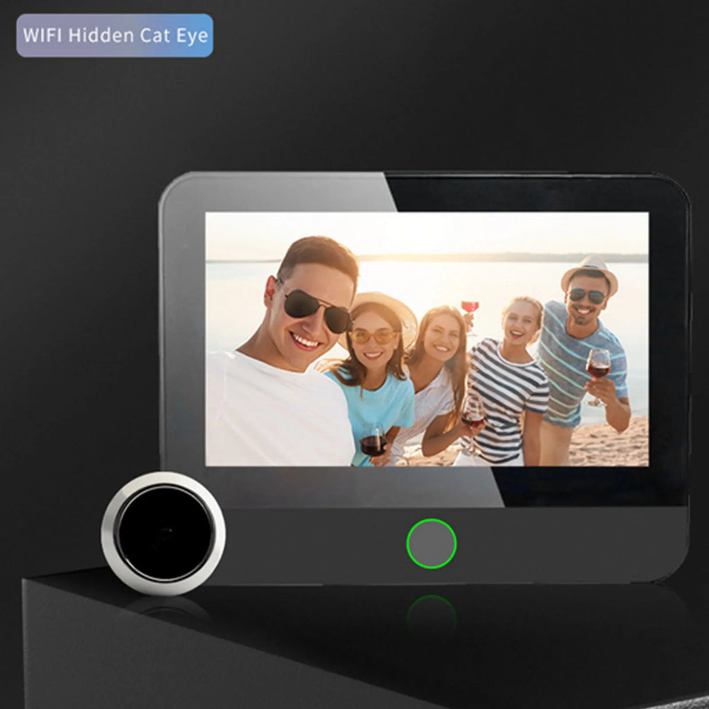 Video Doorbell for TUYA Digital Door Viewer 1080P APP Monitoring Wide View Angle Convenient for Home Office