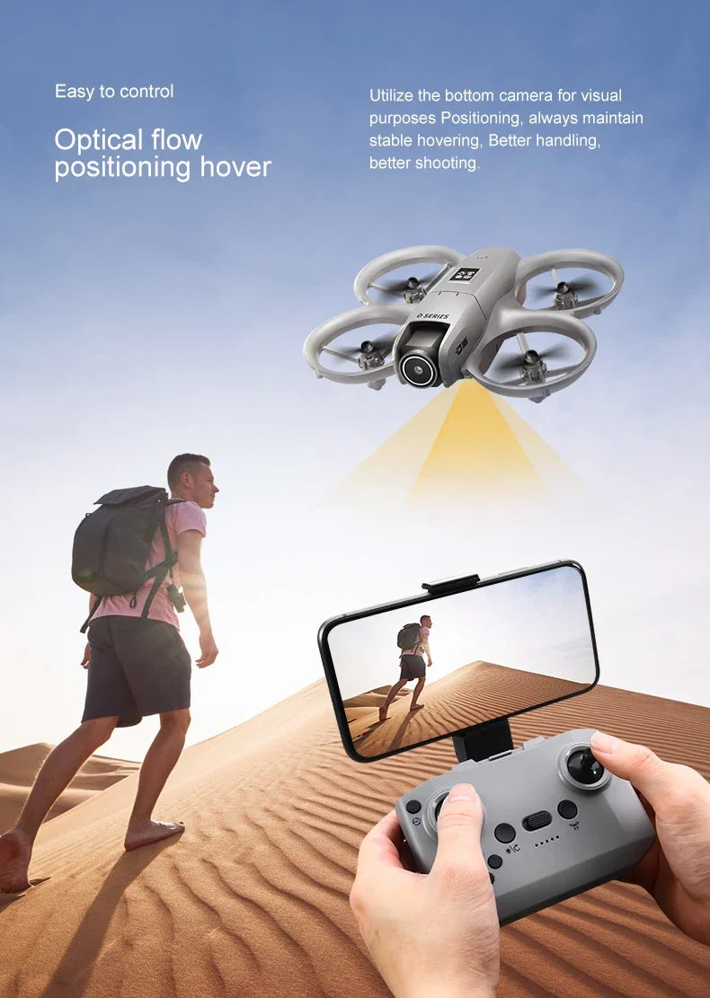 VIVO D16 Drone 8K Aerial HD Profesional Dual-camera Helicopter Optical Flow Positioning Avoidance Brushless Motor GPS Drone