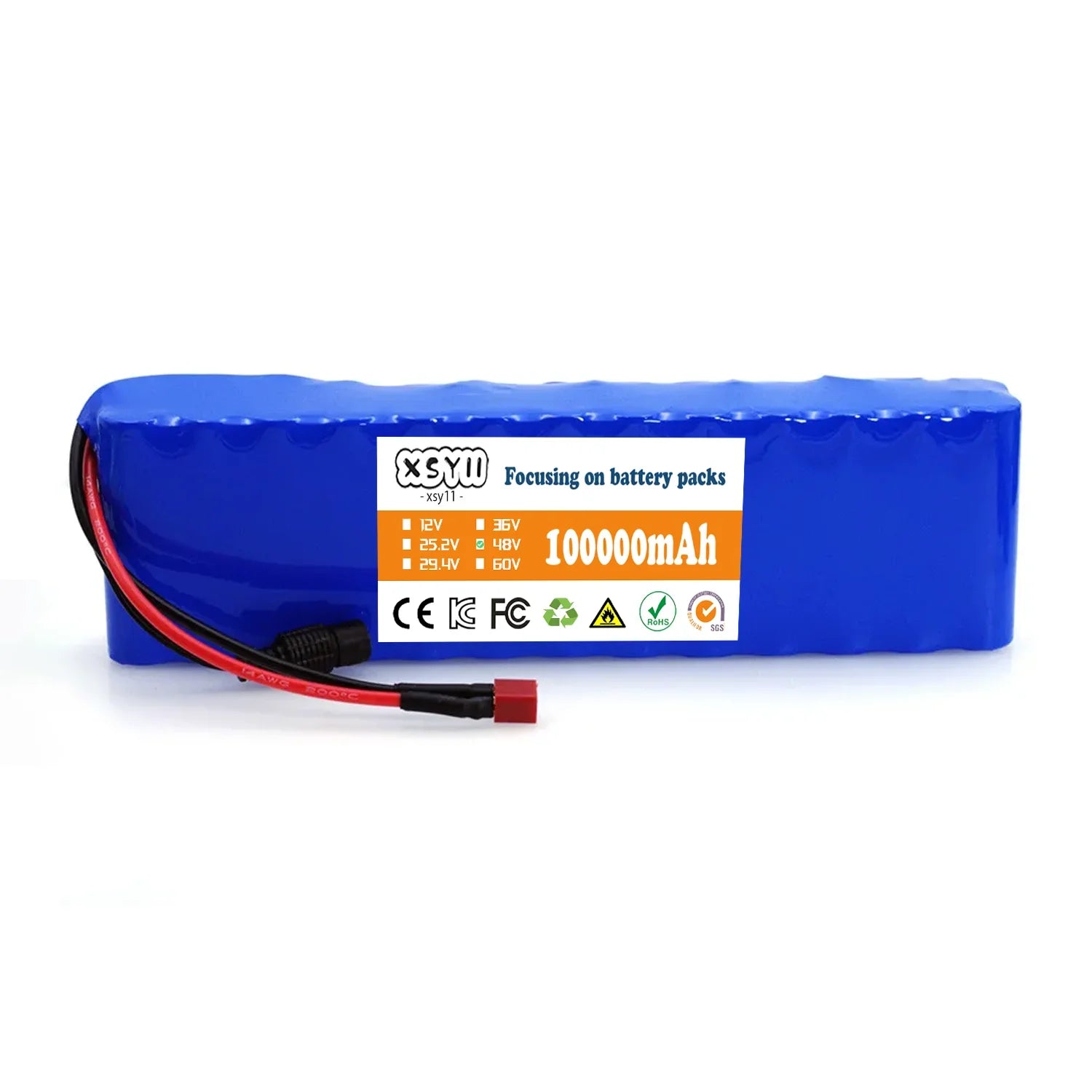 Genuine 48V 100Ah Motorized Scooter Battery 500W Citycoco with BMS Original Folding Car Battery 13s2p Lithium Battery Pack