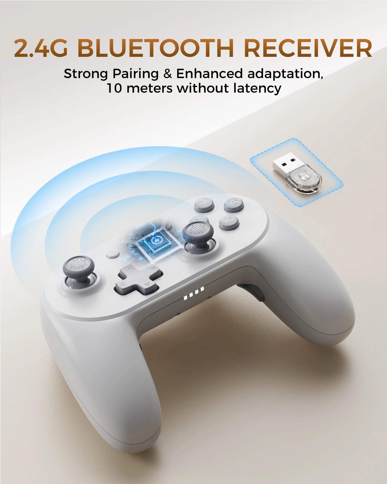 IINE PC/iOS/Android/Phone/Switch Wireless Controller , Hall Effect Triggers & Hall Effect Joysticks & 1000Hz Polling Rate