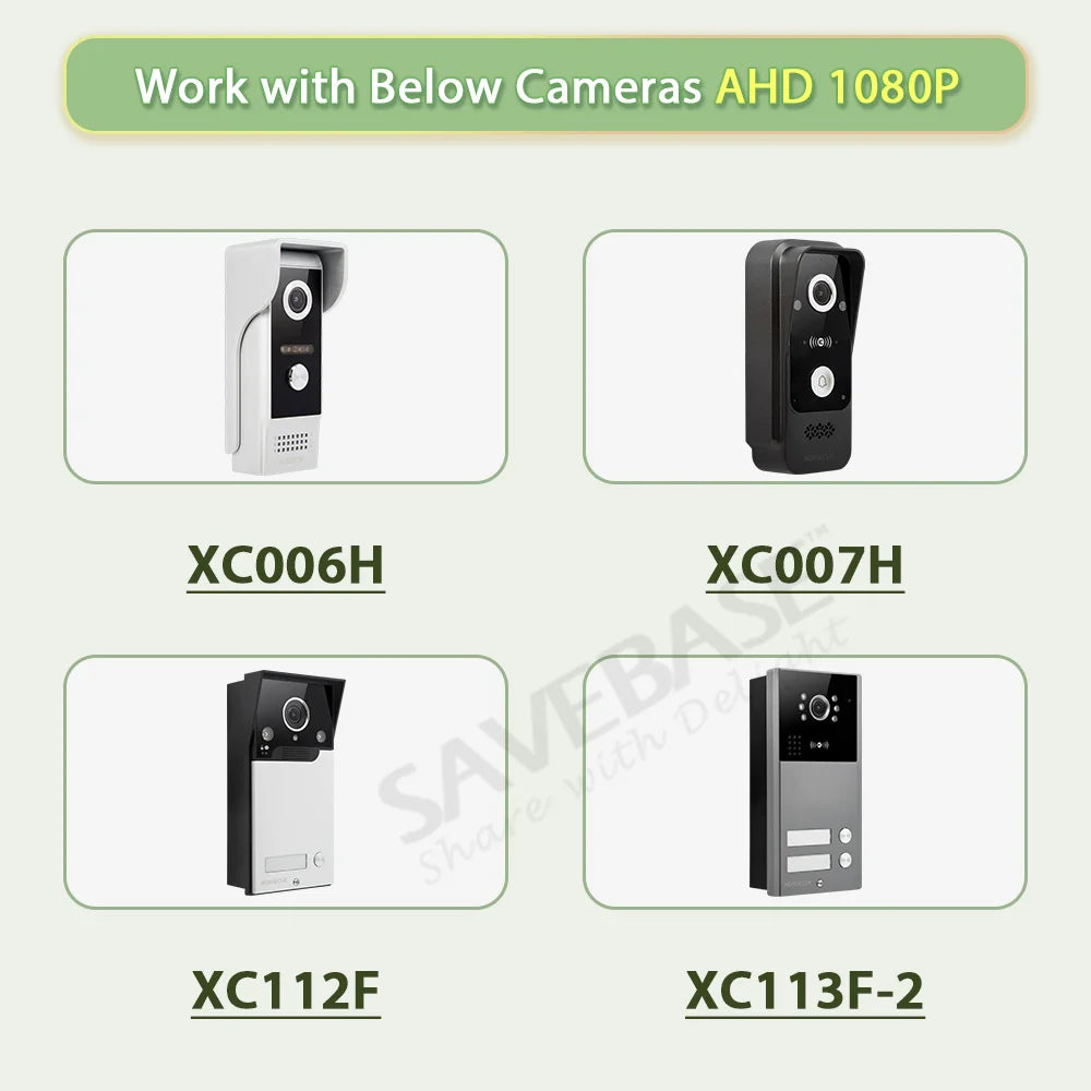 Tuya Smart WIFI Indoor Monitor 7"/10" LCD Screen for 4 Wire HD 1080P Hands Free Video Door Phone Intercom Doorbell Home Security