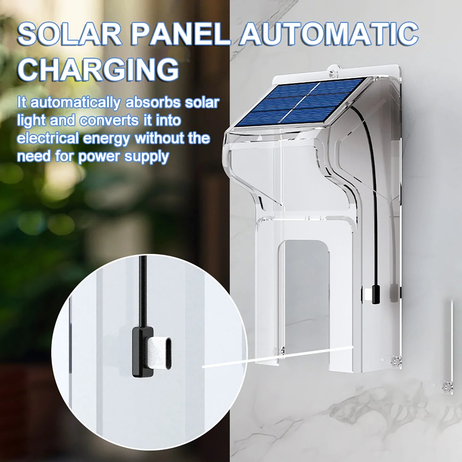 Wireless Doorbells with Solar Cover Camera High Definition Intelligent Video Door Bell Waterproof Smart Home Intercom Video Bell
