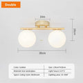 LED G9/E27 Wall Lamp Milky White Glass Ceiling Light Gold and Black Corridor and Passageway Light Minimalist Modern LED Lighting