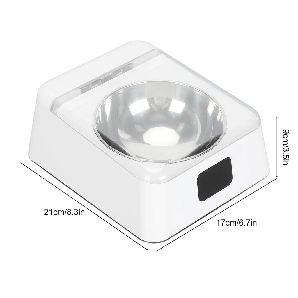 Automatic Cat Feeder with Infrared Sensor Cover Removable Bowl Battery Powered Intelligent Automatic Opening Lid Dog Feeder