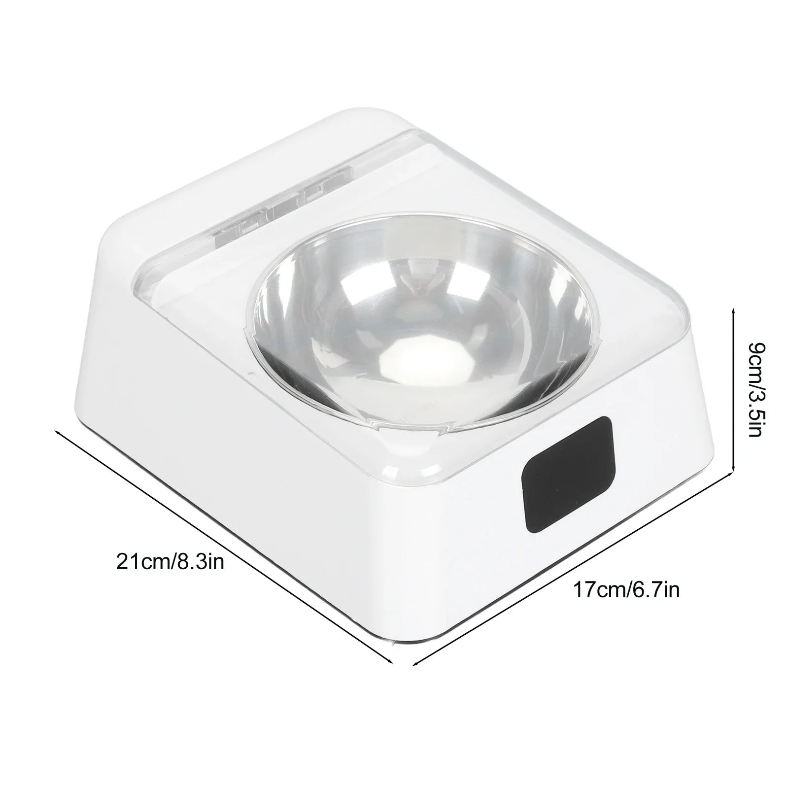 Automatic Cat Feeder with Infrared Sensor Cover Removable Bowl Battery Powered Intelligent Automatic Opening Lid Dog Feeder