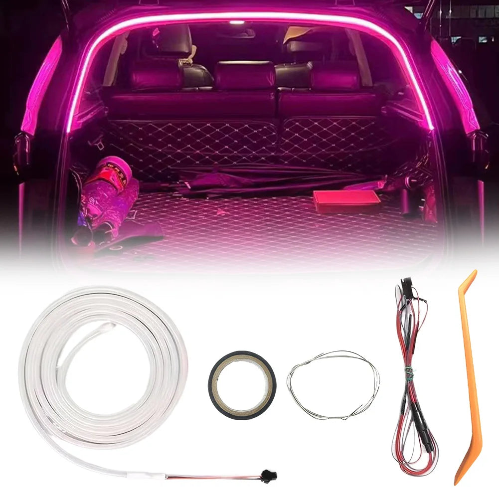 LED Car Trunk Light Strip Self Adhesive Light Strip Auto Sensor Tail Light Strip for Sedan SUV Hatchback Pickup