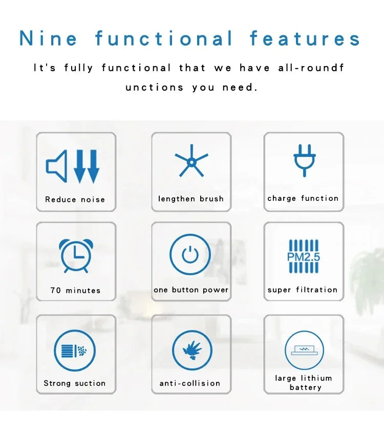 BOWAI Automatic Robot Vacuum Cleaner Smart Sweeping Dry Wet Cleaning Machine Charging Intelligent Vacuum Cleaner Home